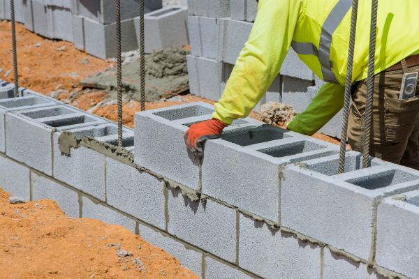 Concrete Blocks Installation in Meridian