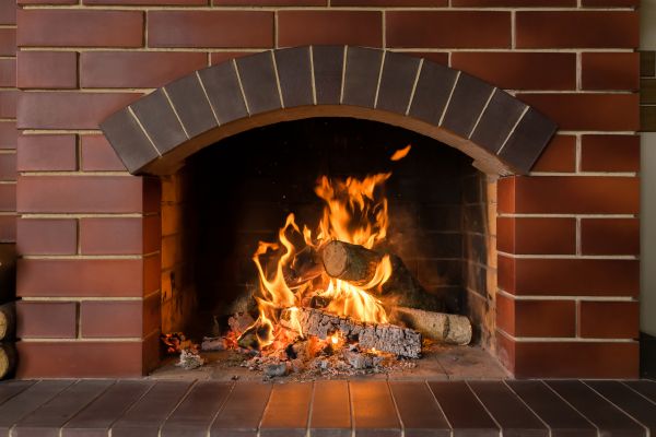 Brick Fireplace Installation in Meridian