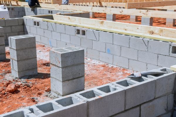 Cement Block Installation in Meridian